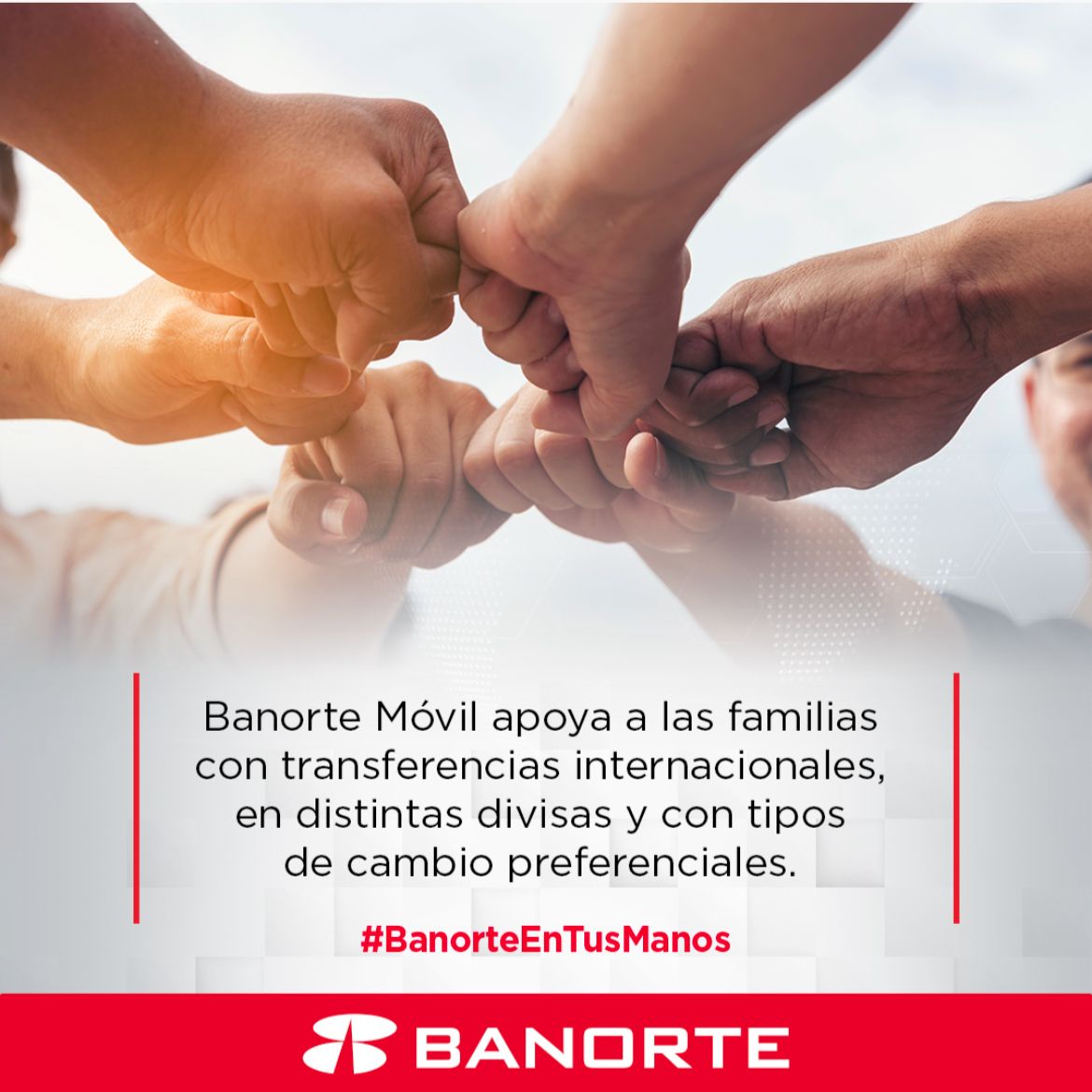 Banorte ayuda a familias con transferencias