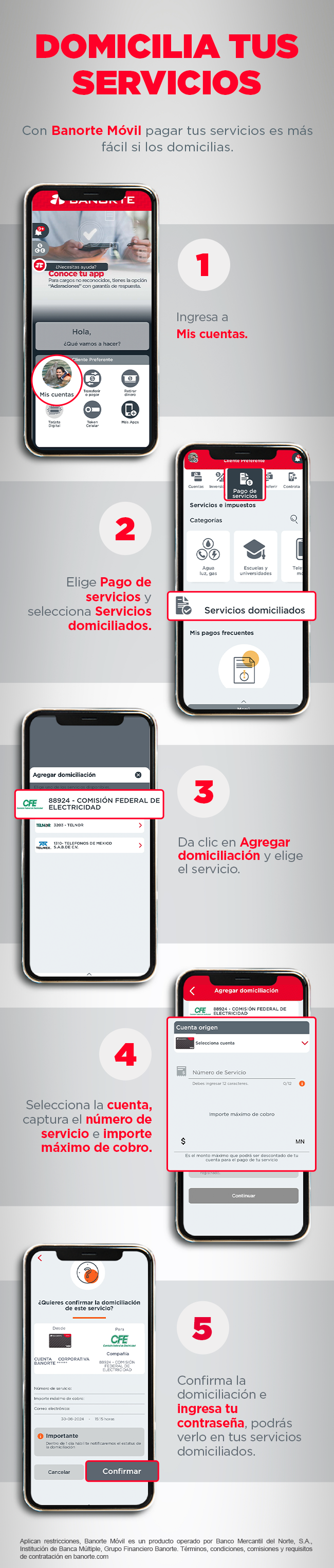 Domiciliacion de servicios